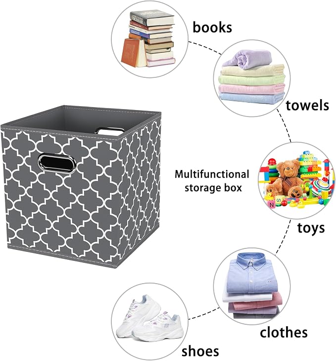Fabric storage bins Cubes, Fabric Cube Organizer - Image 3