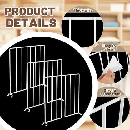 Amylove 12 Pcs Wire Shelf Divider - Image 3