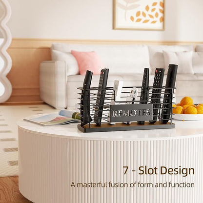 Remote Control Holder, 7-Slot TV Remote Holder Wall Mount, Universal Remote - Image 7