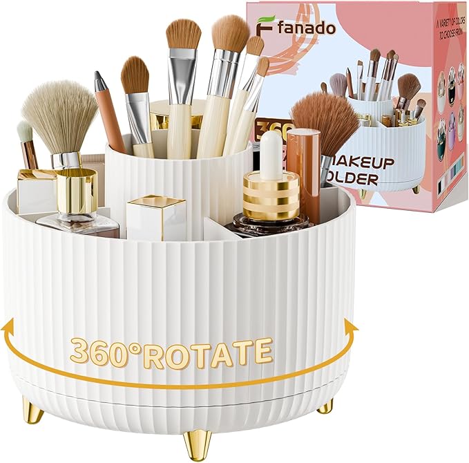 360° Rotate Makeup Brush Holder Organizer, Makeup Organizers Countertop by Unknown