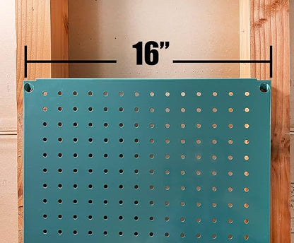 Metal Pegboard 12-Inch Tall x 16-Inch Wide Heavy Duty Wall Organizer - Image 6
