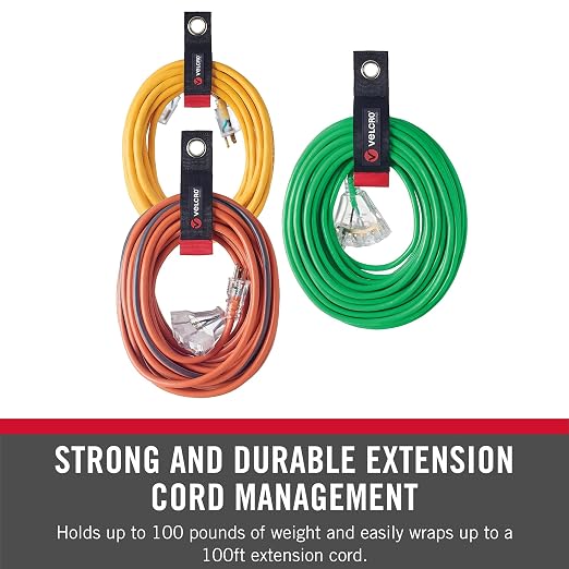 VELCRO Brand Easy Hang Extension Cord Holder Organizer Variety Pack | Holds - Image 2
