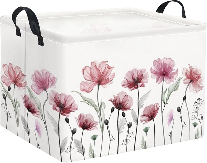 Rectangular Valentines Basket for Women Girls Storage Bin Organizer Box Shelf by TIBAOLOVER