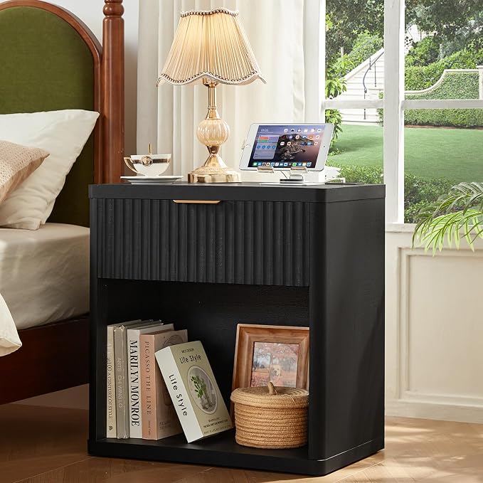 LEYAOYAO Fluted Nightstand - Image 4