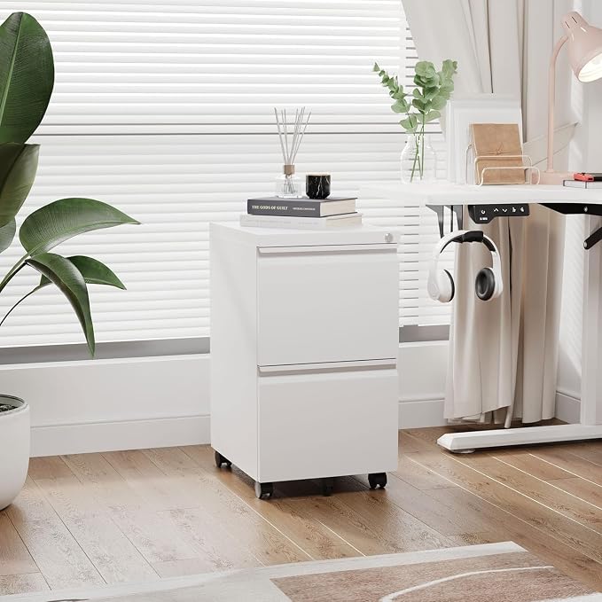 2 Drawer Mobile File Cabinet - Image 7