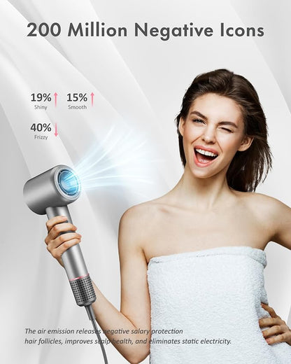 Rudd Hair Dryer with Diffuser, High Speed Hair Dryer with Display, 110000 RPM - Image 4