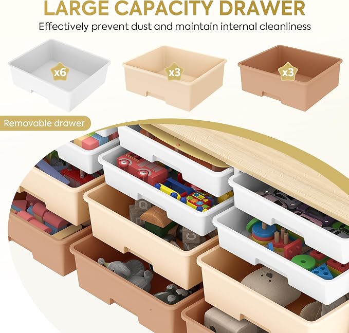 TOOLF 12 Drawers Storage Cabinet - Image 5