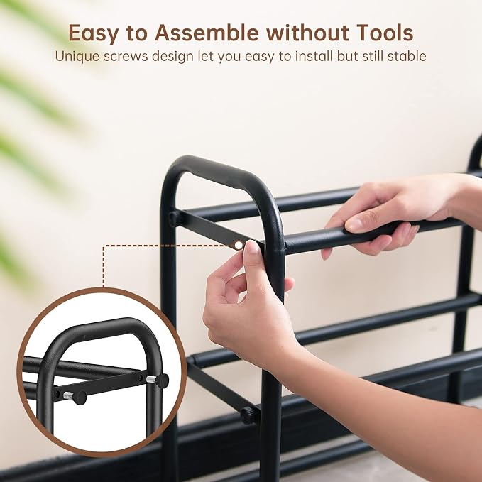 Gonfoam Expandable 3-Tier Shoe Rack - Image 3