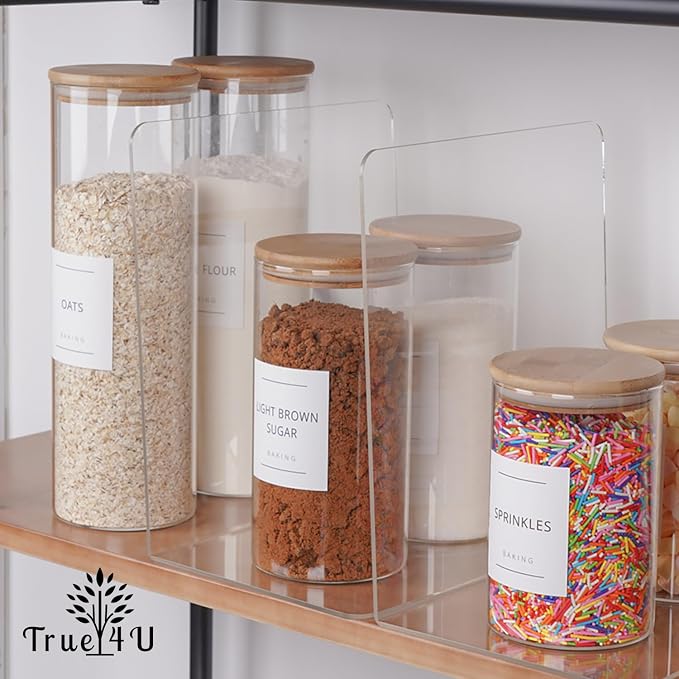 True 4U 6 Pack Acrylic Shelf Dividers - Image 7
