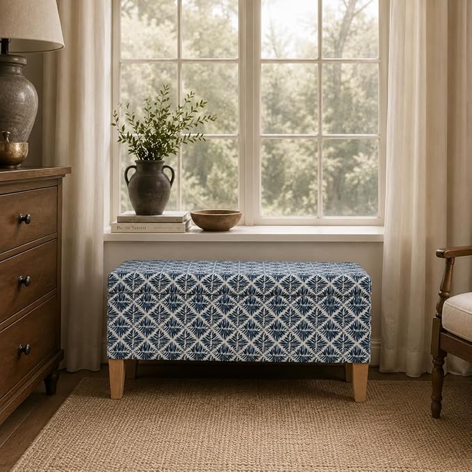 HomePop 36" Decorative Storage Bench - Image 4