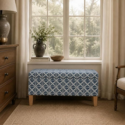 HomePop 36" Decorative Storage Bench - Image 4