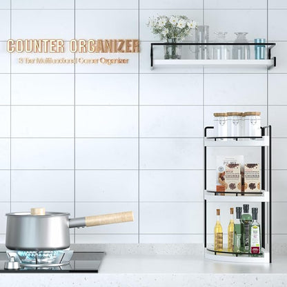 Corner Bathroom Counter Organizer, 3 Tier Bathroom Sink Shelf Countertop - Image 6
