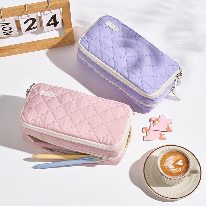 Sooez Large Pencil Case Pouch, Extra Big Pencil Bag - Image 6