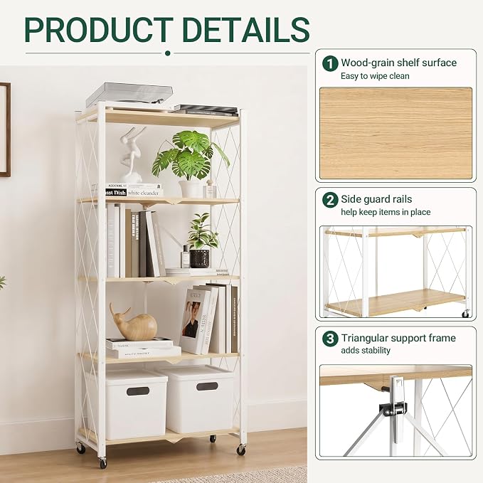 black leopard 5-Tier Foldable Shelf - Image 7
