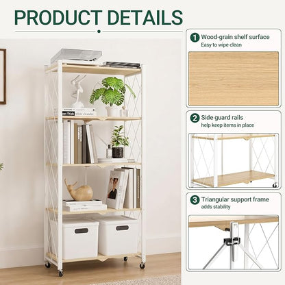 black leopard 5-Tier Foldable Shelf - Image 7