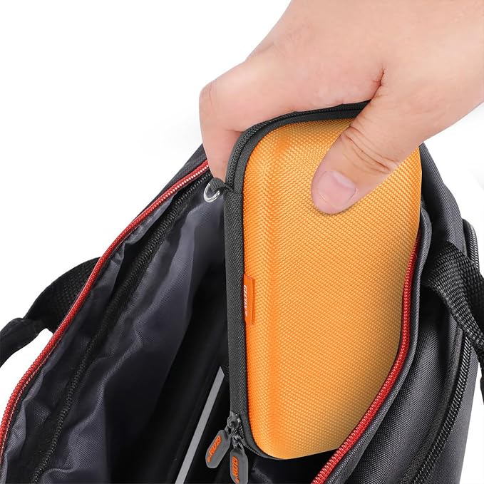 Orange Shockproof Hard EVA Carrying Case Travel Pouch - Image 7