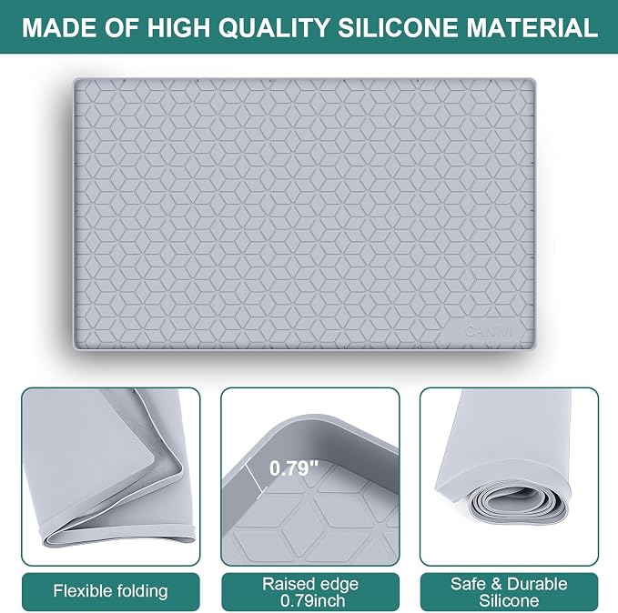 Under Sink Mat, Kitchen Cabinet Shelf Protector, Fits 36 inch Standard Cabinet - Image 6