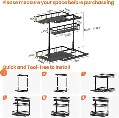 Under Sink Organizer and Storage - Image 2