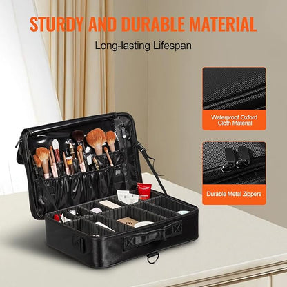 VEVOR Makeup Train Case Professional Makeup Storage Organizer Box Make Up - Image 3