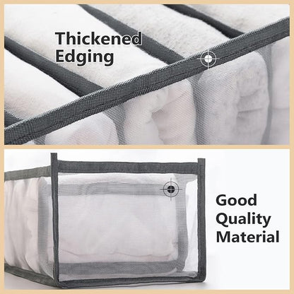 Wardrobe Clothes Organizer, 7 Grids Washable Wardrobe Clothes Organizer - Image 4