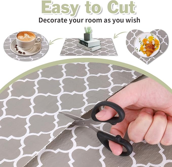 Drawer and Shelf Liner for Kitchen Cabinet: 17 in X 30 Ft Non Slip Waterproof - Image 4