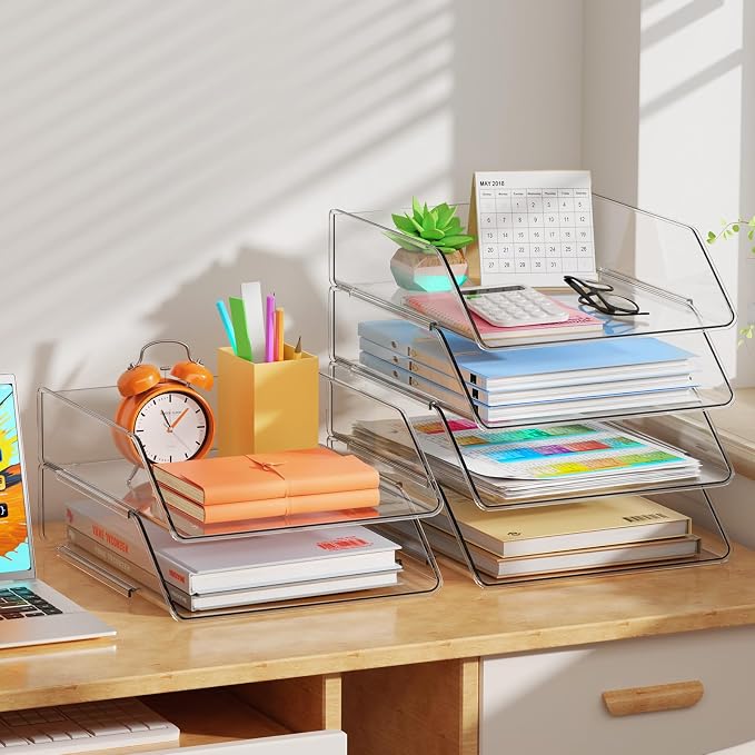 YKLSLH 4 Tier Paper Organizer Letter Tray - Image 3