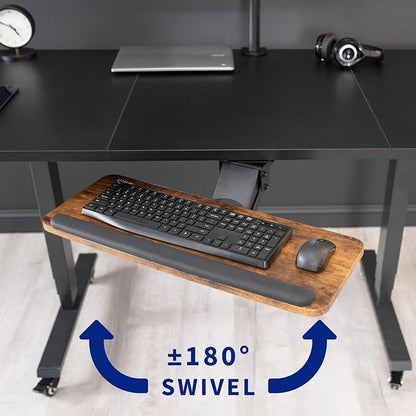 VIVO Adjustable Computer Keyboard and Mouse Platform Tray, Ergonomic Under - Image 8