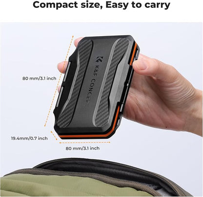 K&F Concept 6 Slots XQD Cfexpress Type-B Card Holder, Water-Resistant Memory - Image 6