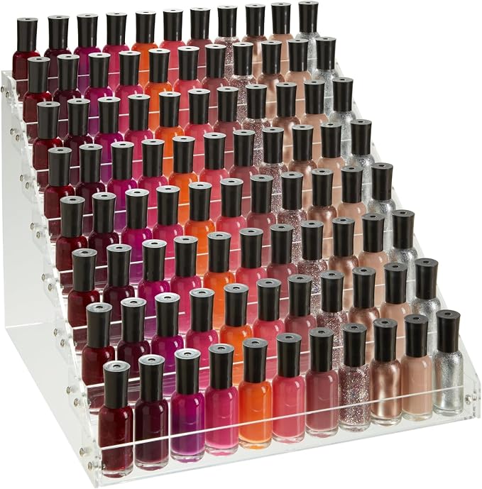 Okuna Outpost 8-Tier Acrylic Nail Polish Rack by Okuna+Outpost