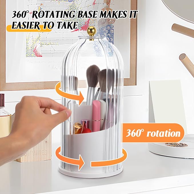 Rotating Makeup Brush Holder - Image 5