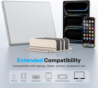 OMOTON Vertical Laptop Stand, Desktop Aluminum Mac Book Stand - Image 6