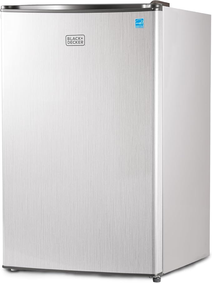 BLACK+DECKER 4.3 Cu. Ft. Compact Refrigerator, ENERGY STAR Certified, Single by BLACKDECKER