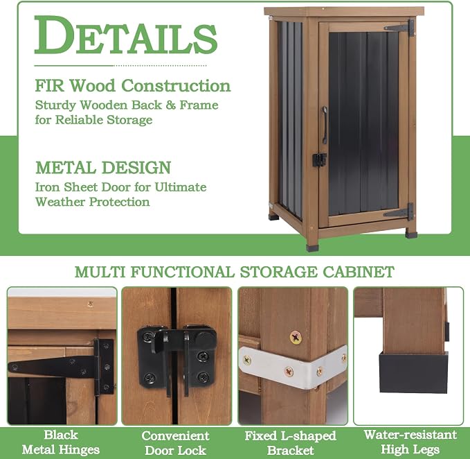 Small Outdoor Storage Cabinet Waterproof - Image 5