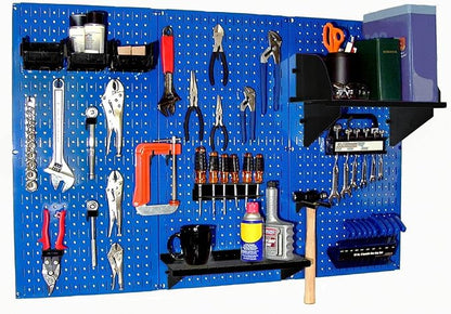 Wall Control Pegboard Organizer 4 ft. Metal Pegboard Standard Tool Storage Kit by Wall+Control