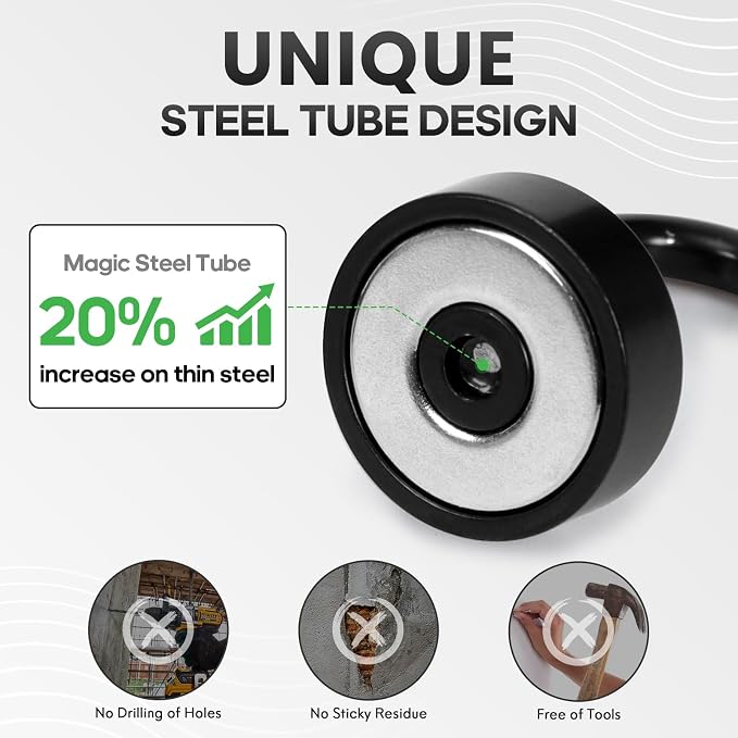 Neosmuk Magnetic Hooks Steel Tube Design - Image 3