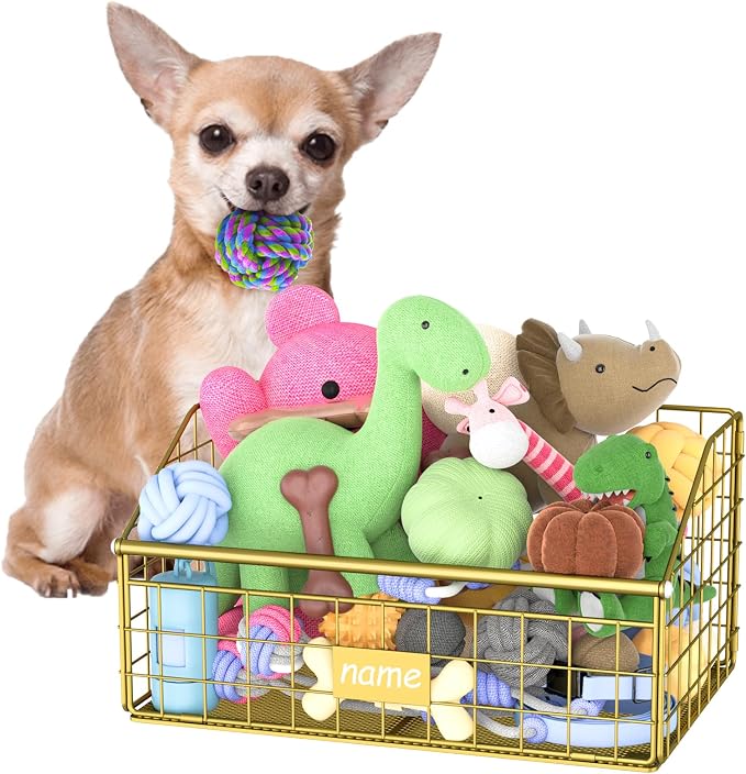 Kaiferty Indestructible Dog Toy basket, Small Toy Box by Kaiferty