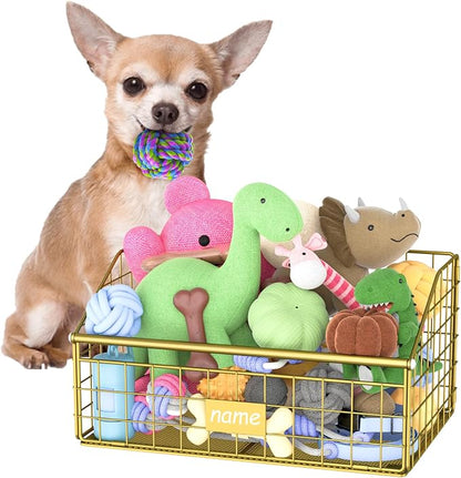 Kaiferty Indestructible Dog Toy basket, Small Toy Box by Kaiferty