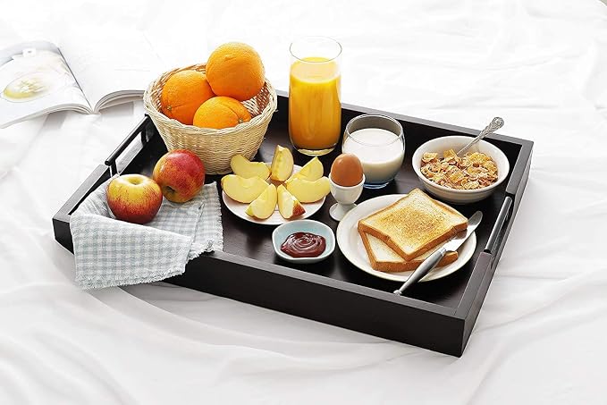Ottoman Tray, Acacia Wood Serving Tray - Image 3