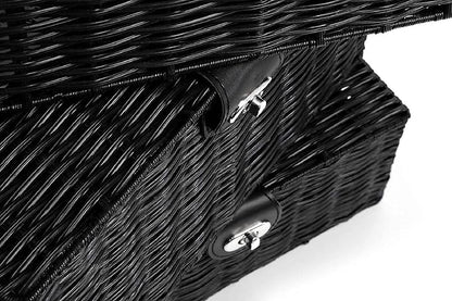 Set of 3 Woven Wicker Storage Basket Box - Image 8