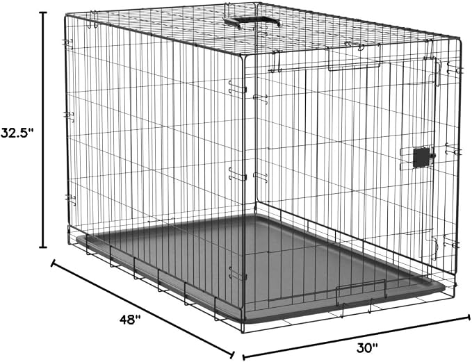 Amazon Basics Durable, Foldable Metal Wire Dog Crate - Image 5