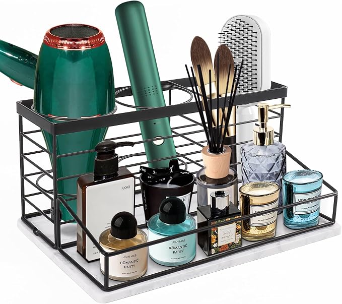 Hair Tool Organizer, Movable Hair Dryer Holder, Hair Styling Tools Storage by Siyzda