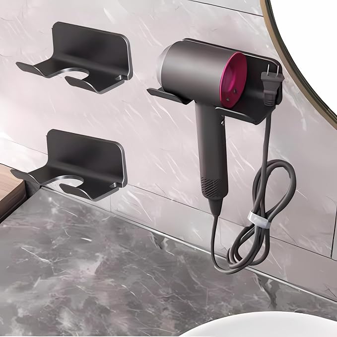Universal Hair Dryer Holder, Blow Dryer Hanger Wall Mount by SUPTEC%C2%AE