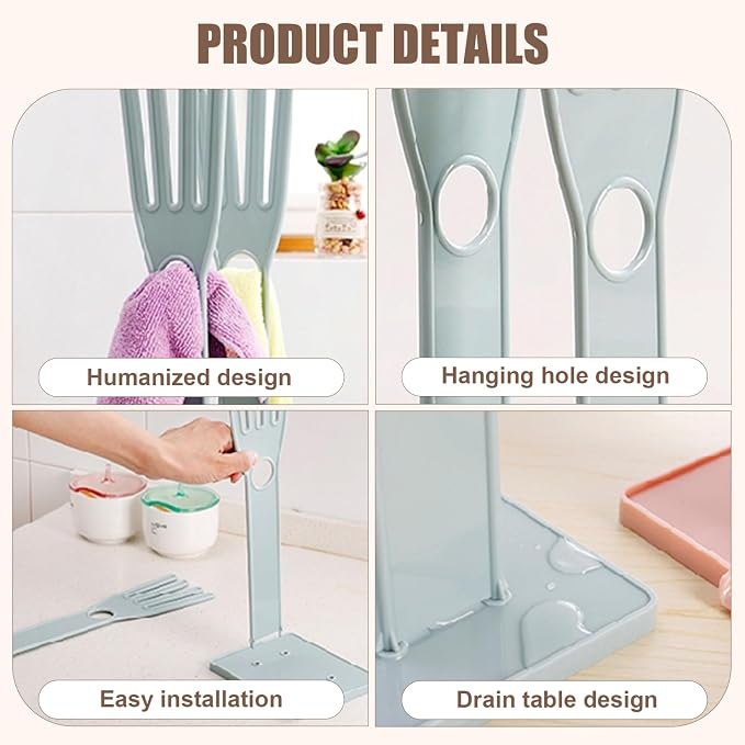 Kitchen Glove Holder, Finger Shape Plastic Dish Glove Dryer Holder - Image 3