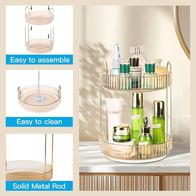 360 Rotating Makeup Organizer - Image 4
