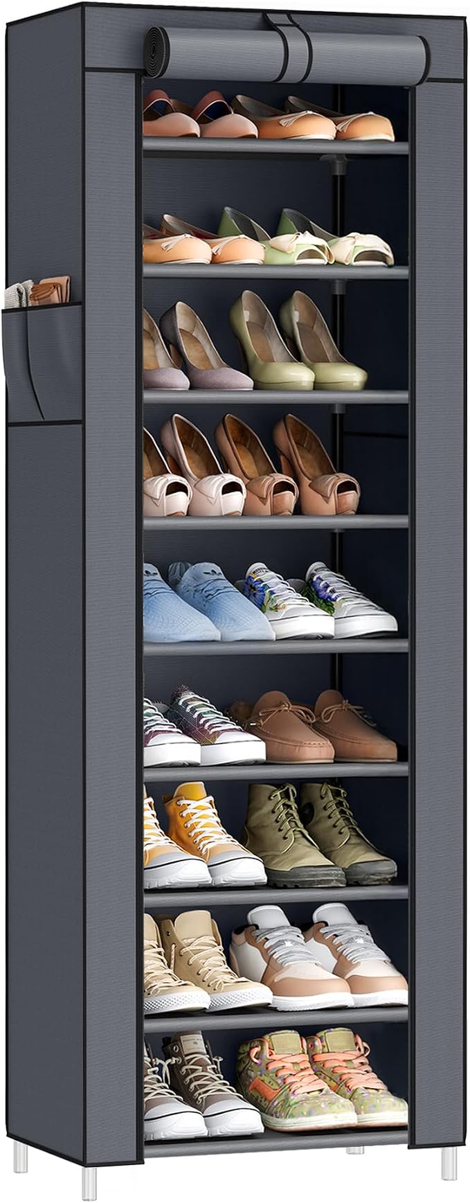 SONGMICS 10-Tier Shoe Rack, Shoe Storage Cabinet by Unknown