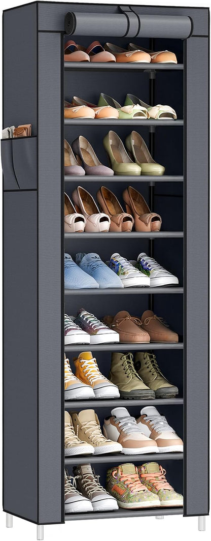 SONGMICS 10-Tier Shoe Rack, Shoe Storage Cabinet by Unknown