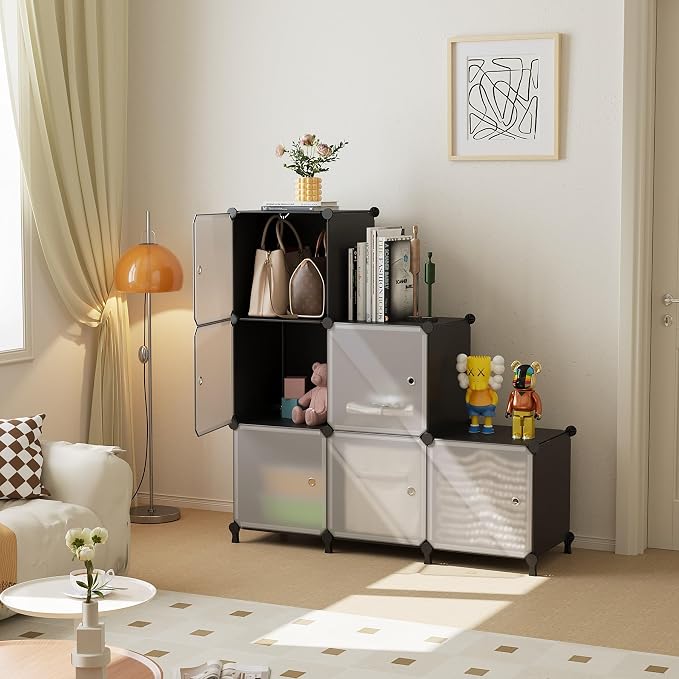 Cube Storage Organizer, 6-Cube Shelves Unit - Image 2