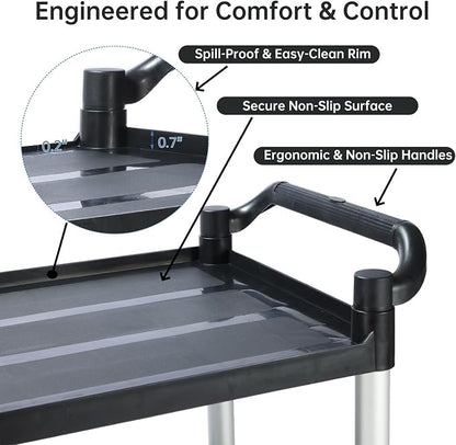 3-Tier Rolling Utility Cart - Image 6