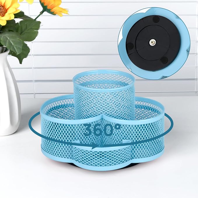 Topwey Pen Holder for Desk, Rotating Pencil Holder, Cup Holder for Desk Office - Image 2