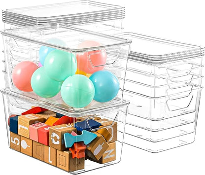 12 Pack Middle Stackable Storage Boxes by Freebat
